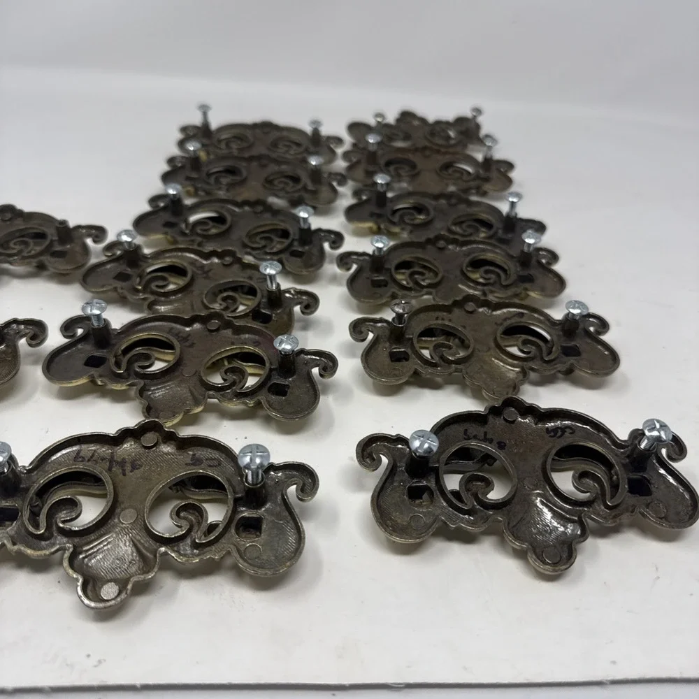 14 Chippendale Bat Wing Drop Handle Cabinet Drawer Pull Brass 3 Inch Center